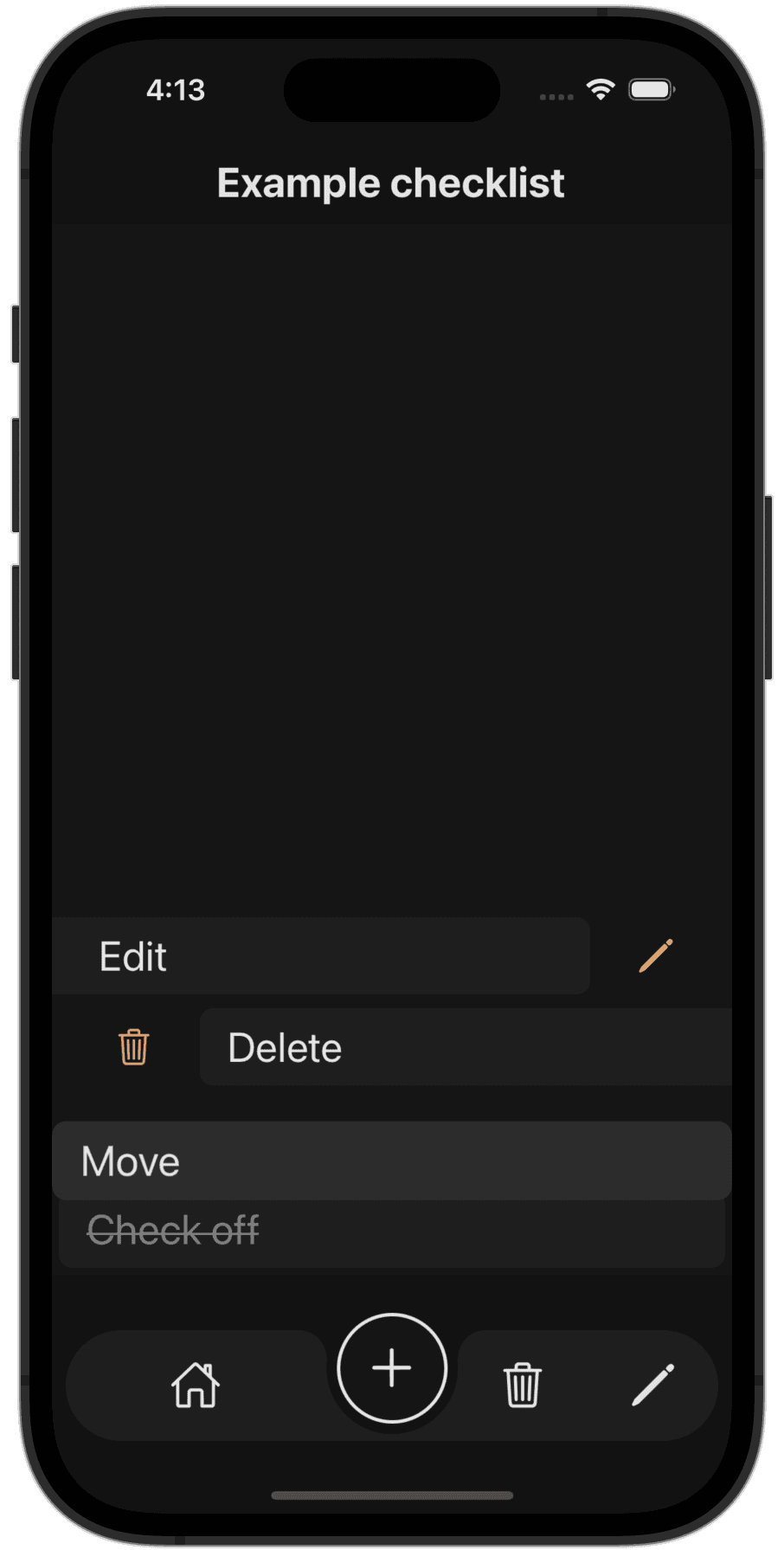 Example Checklist